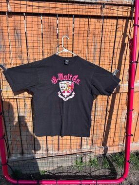 G-Unit Co. Black Graphic Tee with Shield Crest
